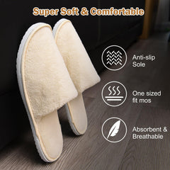 AQUEENLY anti-slip EVA sole with textured bottom for safer indoor use.