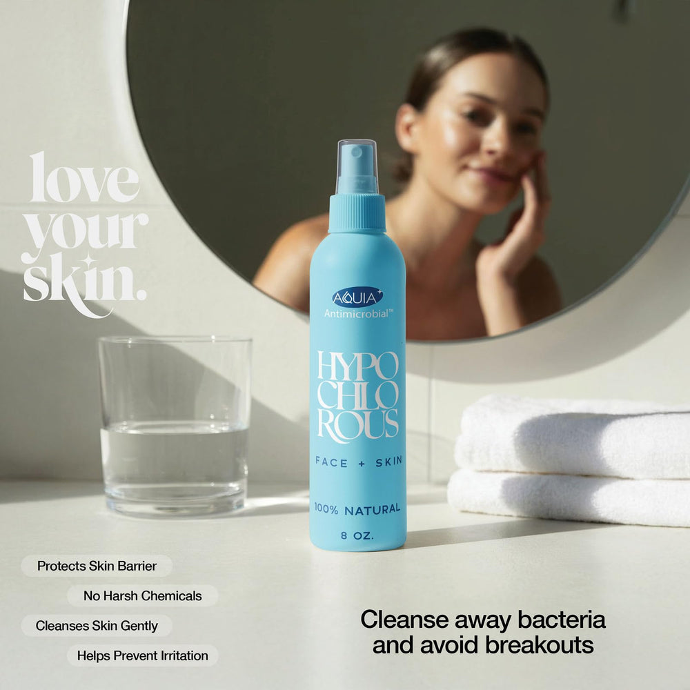 Aquia spray for eyes and face, safe and easy to use.