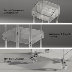 Aquiver modern, glossy design complements vanity or bathroom decor.