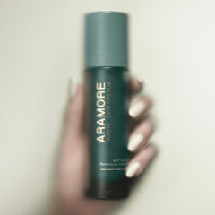 Aramore NAD+ Cream applied to the face with smooth absorption