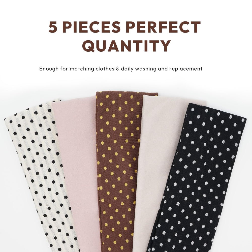 Aranya headbands floral embroidery set with soft touch for feminine outfits.