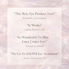 Brightened-looking under-eye area achieved with ARCONA Eye Dew Plus