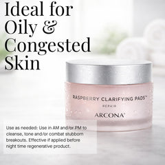 ARCONA Raspberry Clarifying Pads ingredients tea tree extracts for refreshed clarity