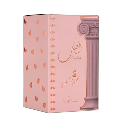 Ard Al Zaafaran Ahubbak Love in Paris label closeup highlighting branding and notes.