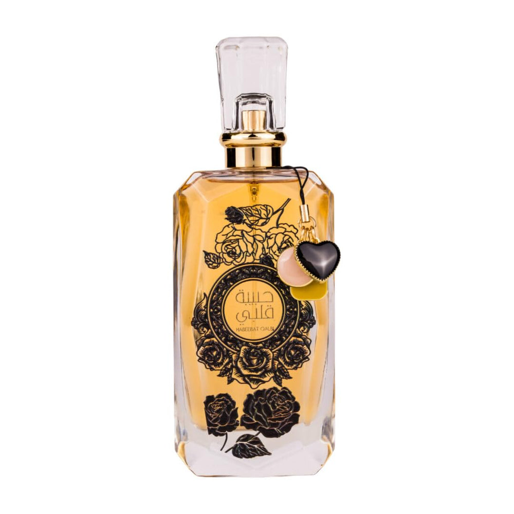 Ard-Al Zaafaran Habeebat Qalbi bottle front offers everyday elegance.