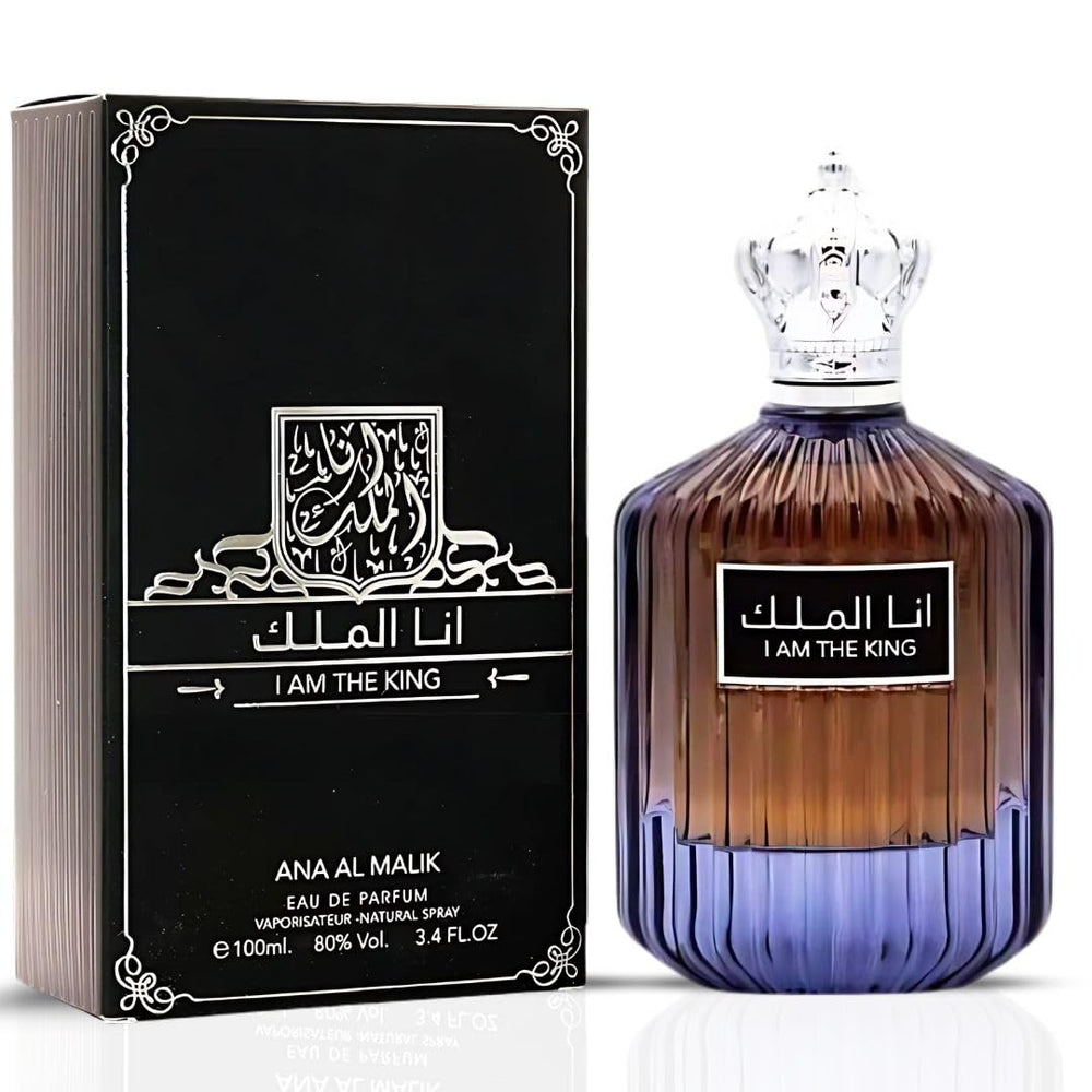 Ard al Zaafaran I Am The King bottle with bold design for confident daily wear