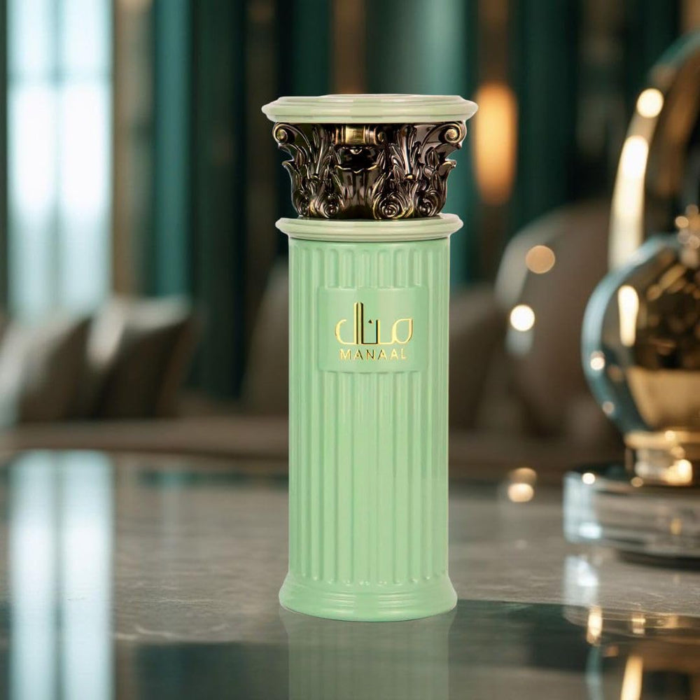 Manaal heart notes: pistachio and creamy lactonic accord.