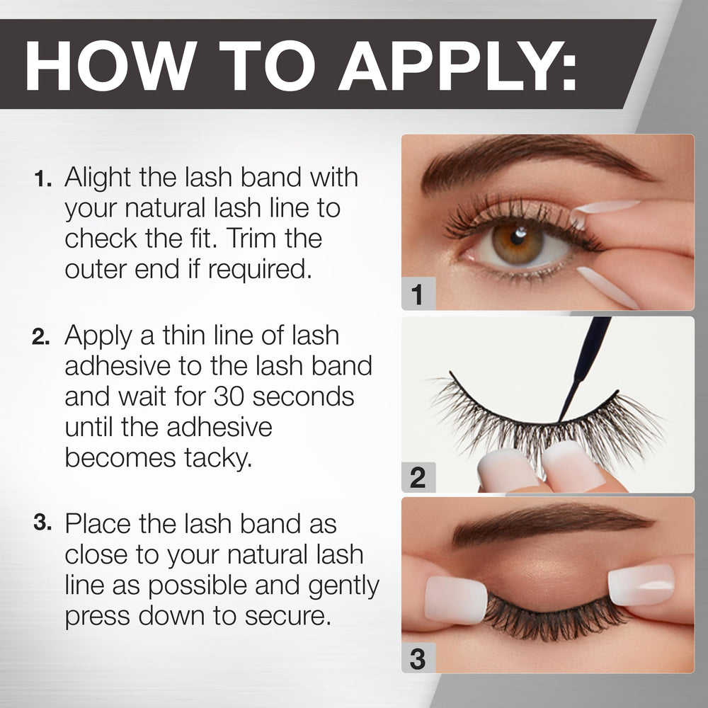 Ardell 3D Faux Mink 852 lashes designed for repeated wear and value.