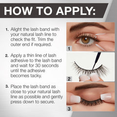 Ardell 3D Faux Mink 852 lashes designed for repeated wear and value.