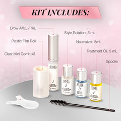 Ardell Brow Lamination Kit brushes and tools for easy at-home shaping