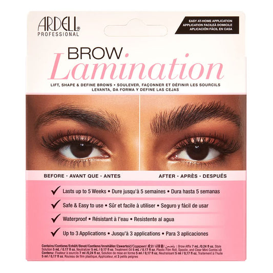 Ardell Brow Lamination Kit perming solution bottle for salon-grade lift at home