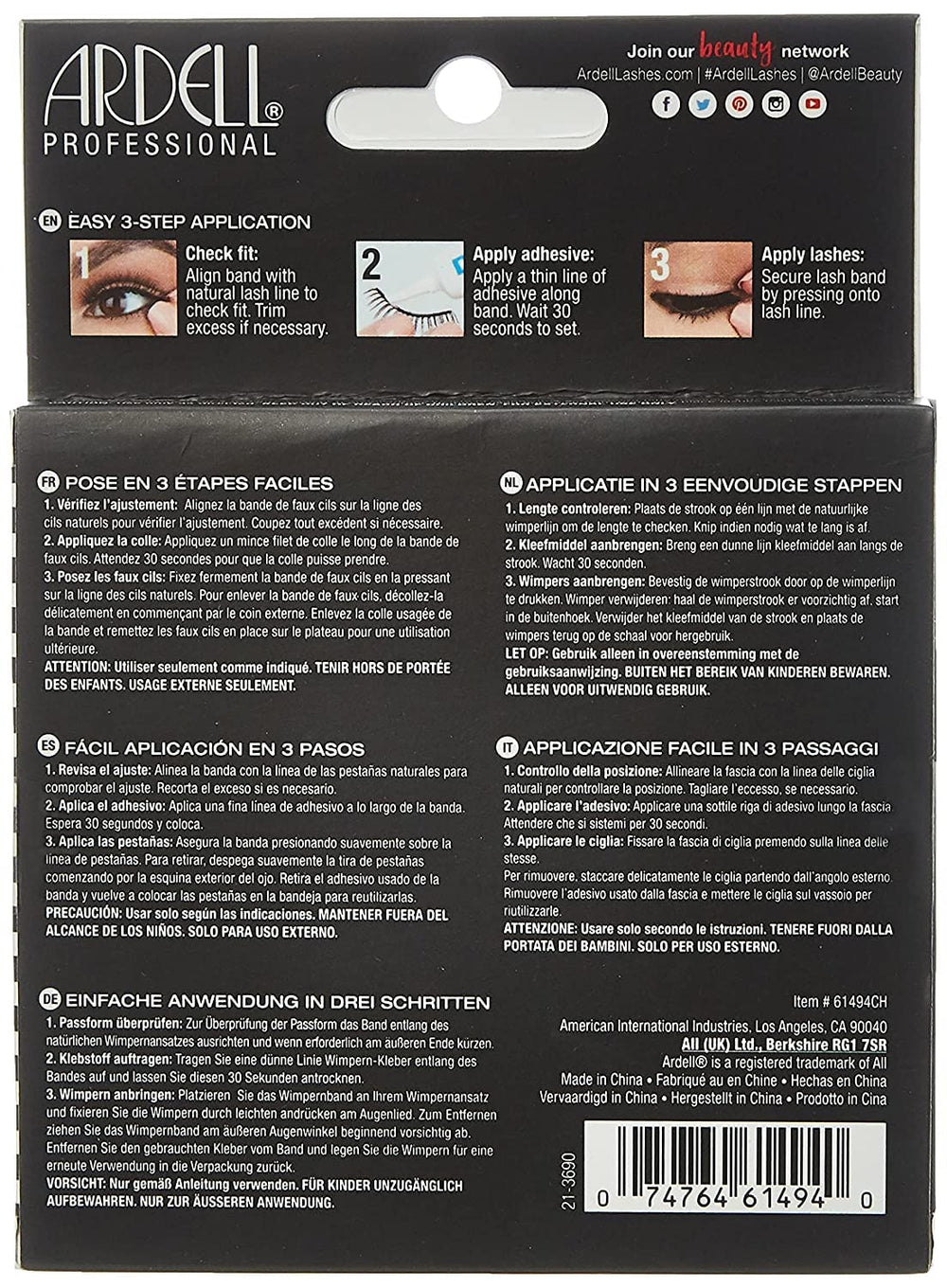 Soft length and rounded shape of Ardell Demi Wispies ideal for everyday looks