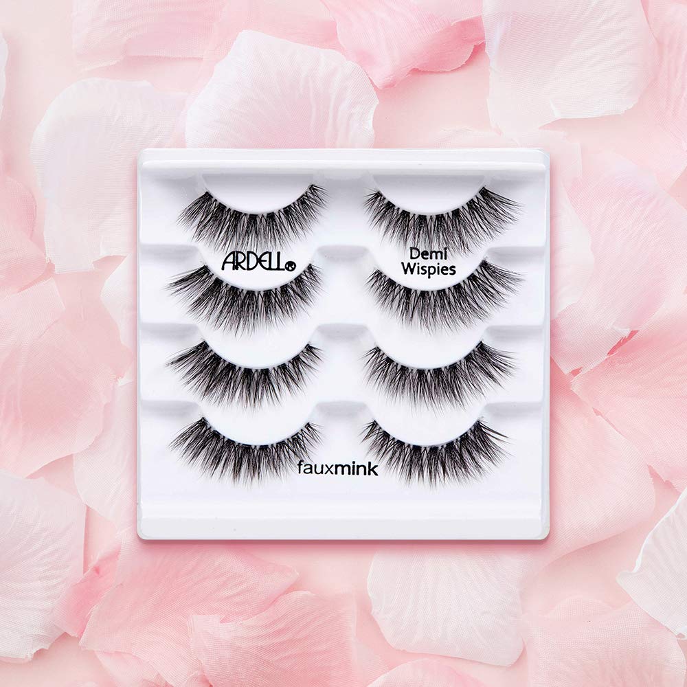 Ardell Faux Mink Demi Wispies four-pair multipack ideal for travel
