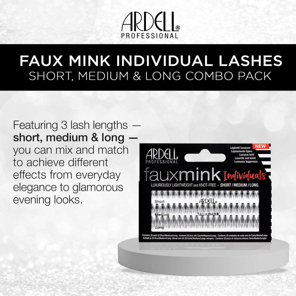 Ardell Faux Mink DIY Lash Clusters short length—ideal for subtle everyday volume.