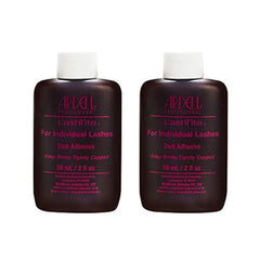 Ardell LashTite dark adhesive bottle close-up highlighting fast-drying, long-lasting hold for individual lashes.