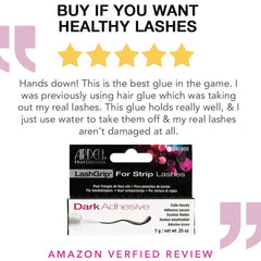 Travel-friendly Ardell LashGrip glue fits in purse for quick lash fixes