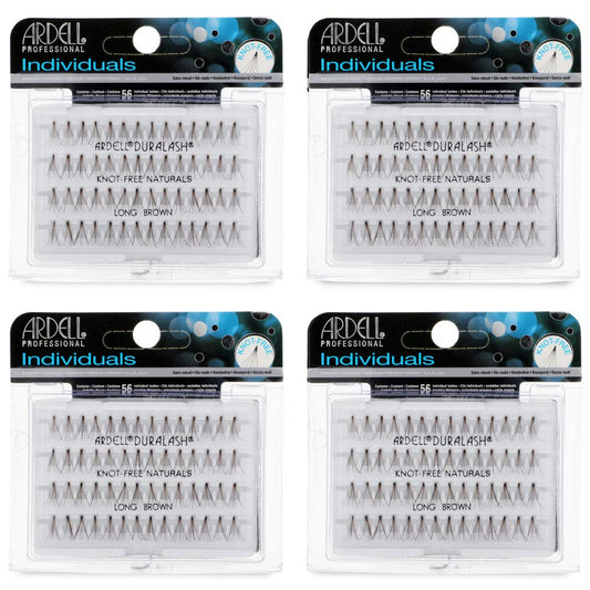 Ardell Long Individuals brown lash clusters close-up for natural, lightweight volume.