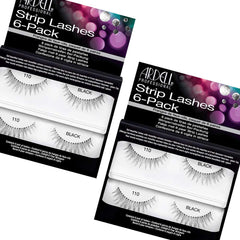 Ardell Natural 110 Black strip lashes for a natural, enhanced gaze.