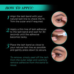 Ardell 4 pack of Natural Lashes 109 Black offers reusable value for multiple looks.