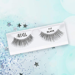 Ardell Natural Lashes 117 black band offers secure wear