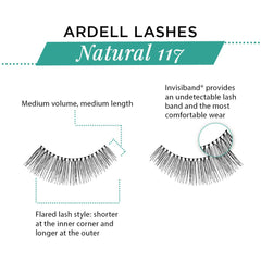 Ardell Natural Lashes 117 feathery long lashes for wispy definition
