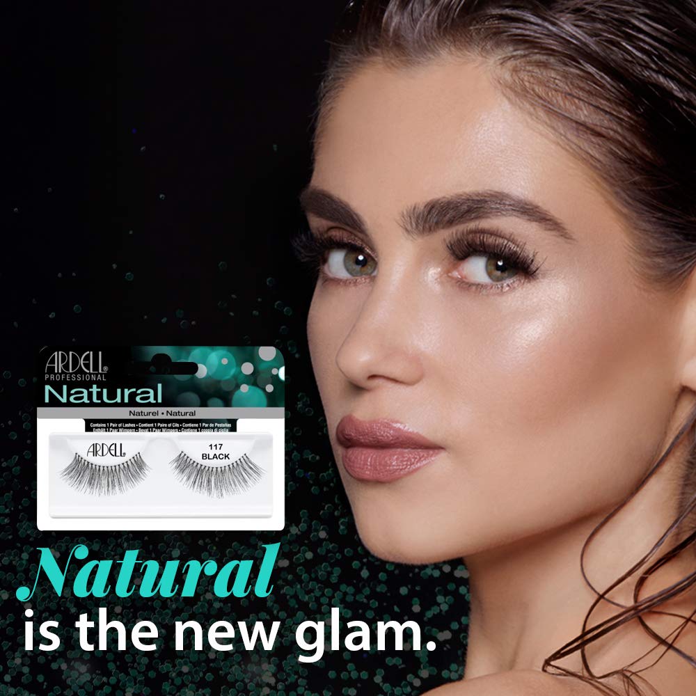 Ardell Natural Lashes 117 invisiband tech creates an invisible lash band