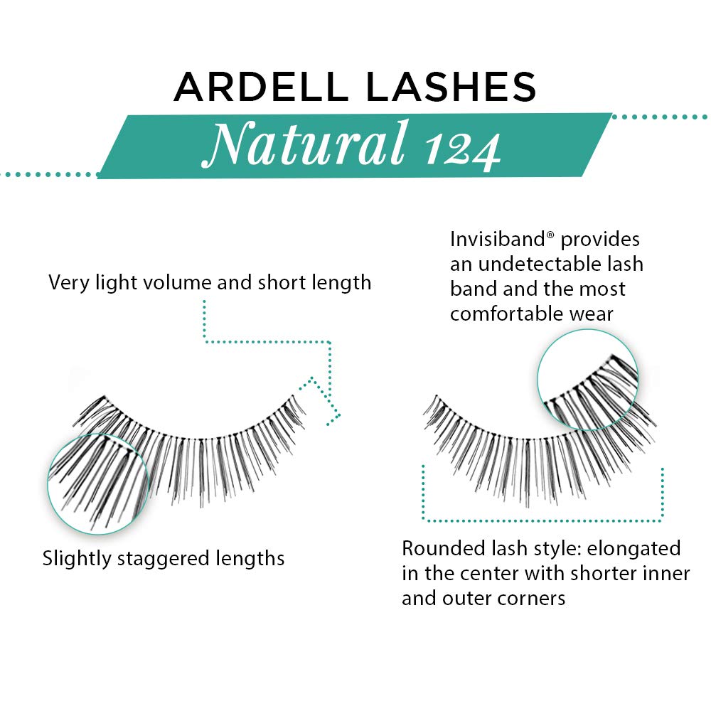Ardell Natural Lashes 124 blend with your lashes for subtle drama.