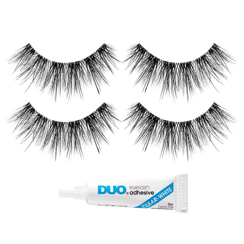 Ardell Duo Pipette adhesive dries clear to blend with lashes