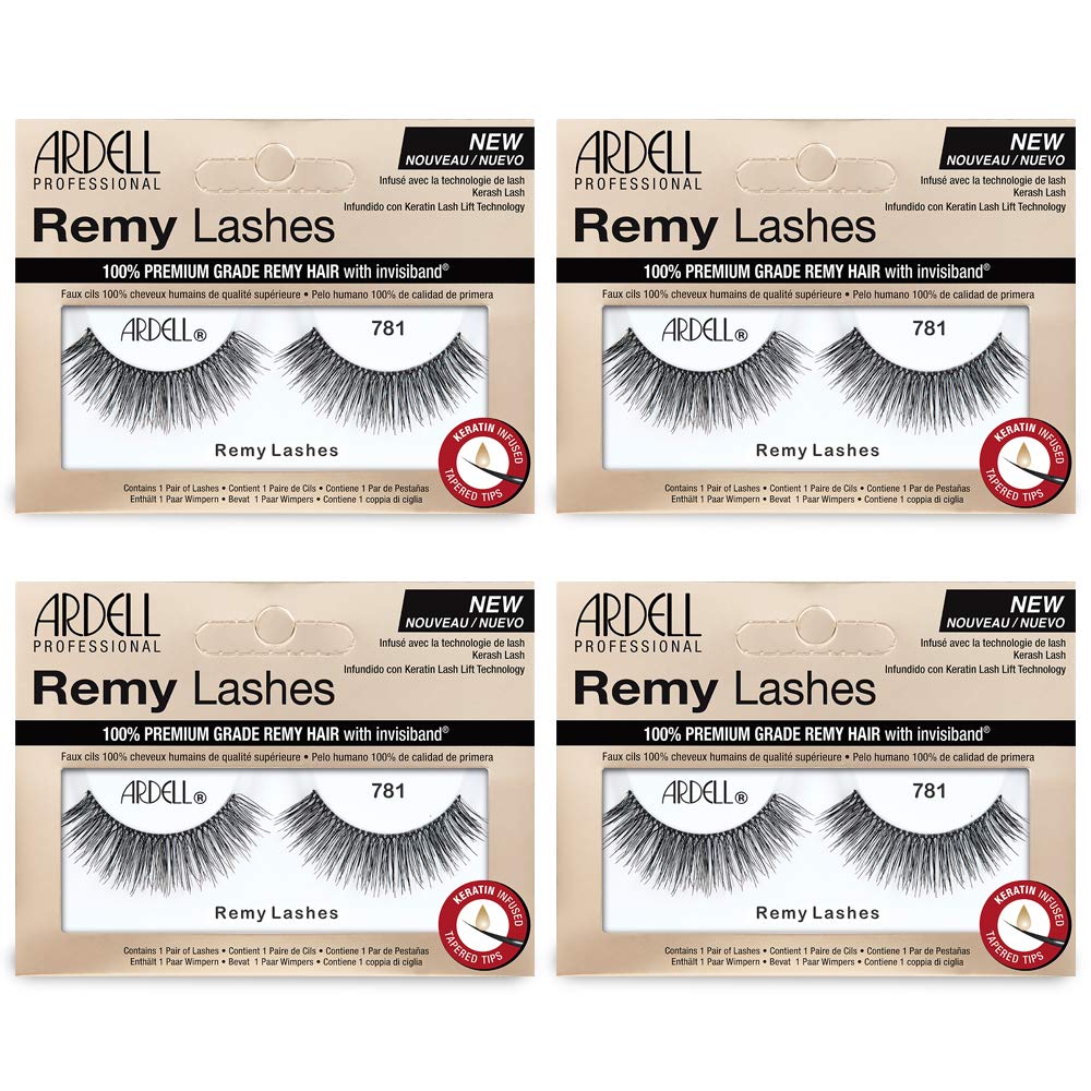 Ardell Remy Lash 781 band close-up with Invisiband for seamless wear.