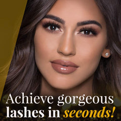 Ardell Self-Adhesive lashes ready for quick glam, no glue needed.