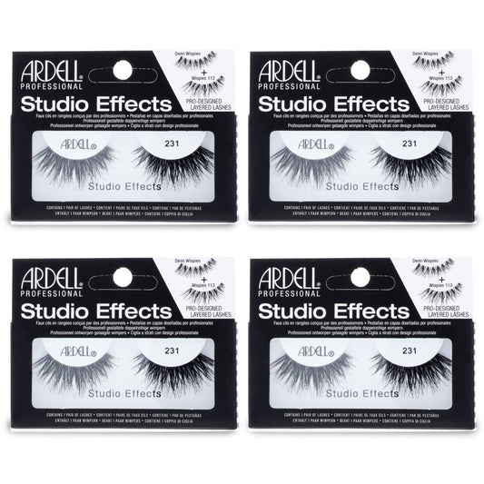 Ardell Studio Effects 231 lashes deliver dramatic volume for bold eye looks.