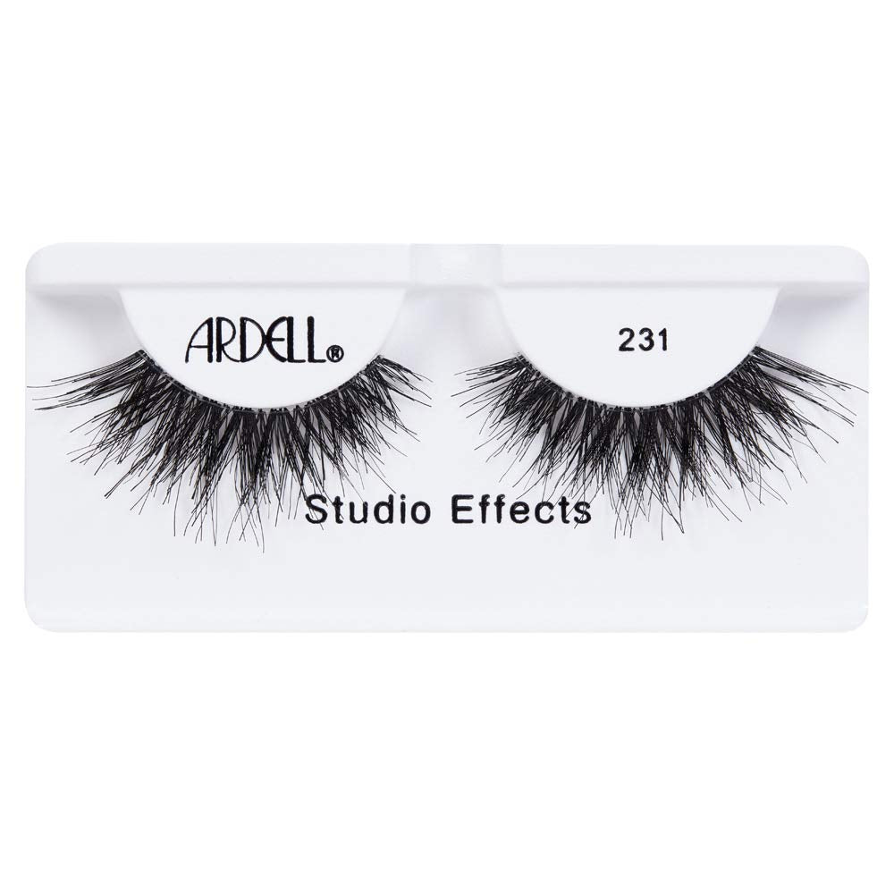Ardell Studio Effects 231 fluttery layered demi-wispies enhance eye shape.