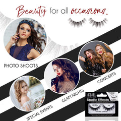 Ardell Studio Effects Lashes 230 multi-layer detail enhances dimension.