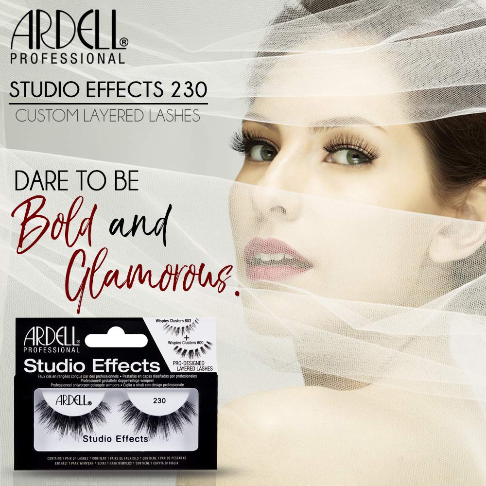 Ardell Studio Effects Lashes 230 strip lashes ready for easy application.