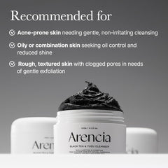 ARENCIA After wash radiant skin sample shows clean pores.