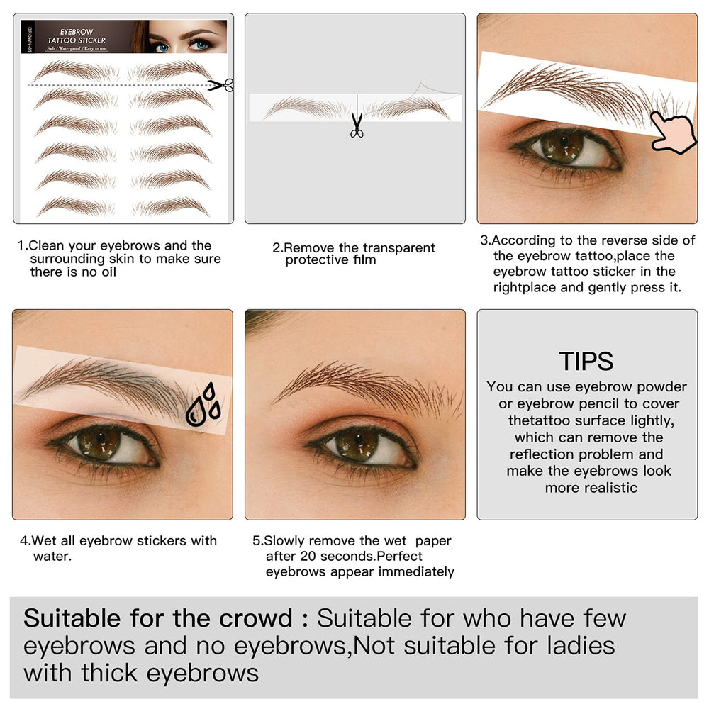 Aresvns application tips visual guides easy at-home brow application.