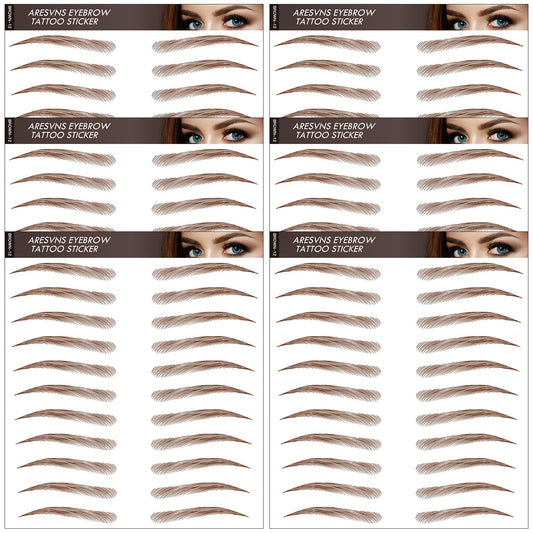 Aresvns Tattoo Eyebrow 66 Pairs packaging shows the full kit for quick brow styling.