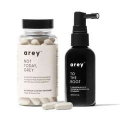 Arey System Daily Hair Serum bottle showing premium scalp care for healthier roots