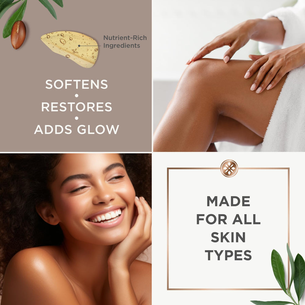 Argan Magic Nourishing Body Oil on skin reveals a non-greasy finish