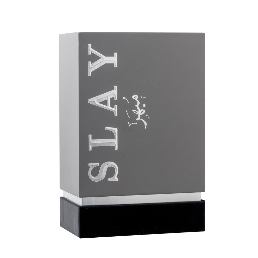 ARIAZ Slay base notes cedar and leather delivering lasting depth