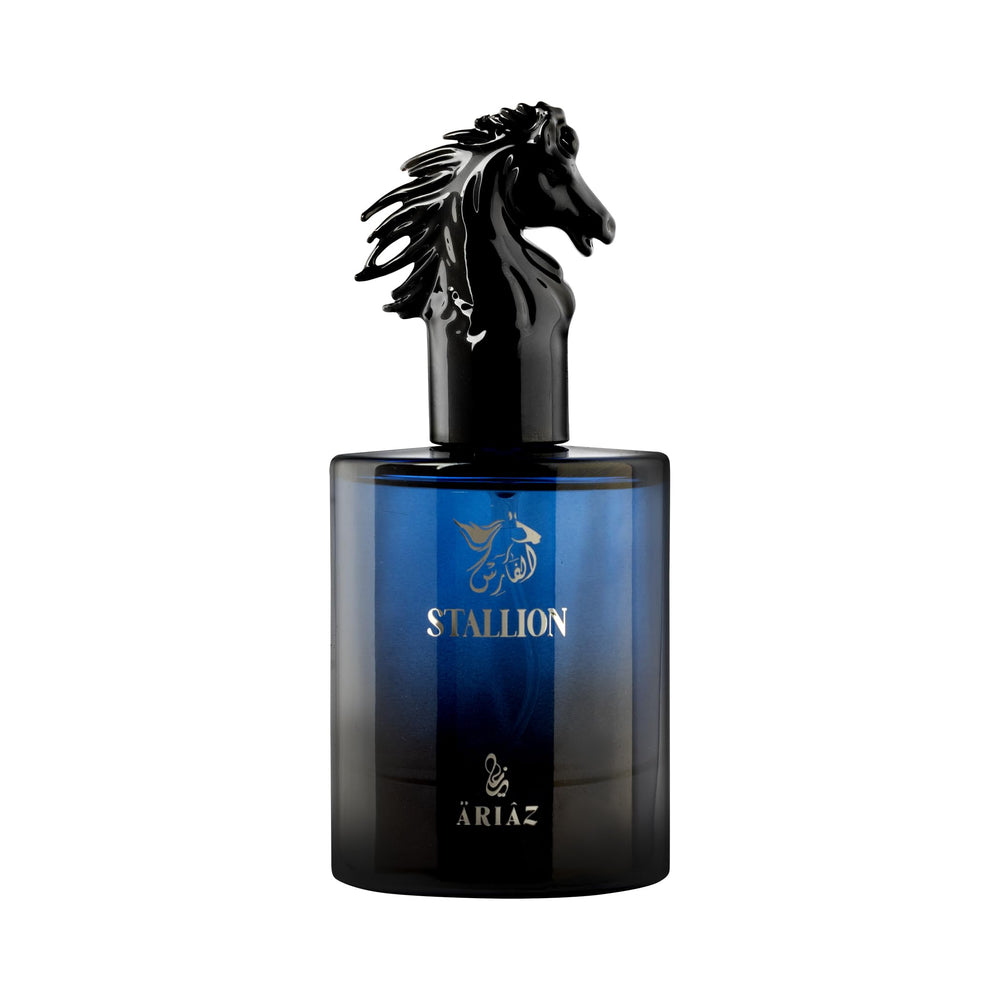 ARIAZ Stallion bottle top view highlights a fresh grapefruit opening