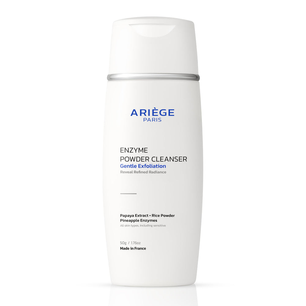 ARIÈGE PARIS Enzyme Powder Cleanser travel-friendly powder format for on-the-go routines.