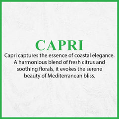 ARIF Capri packaging box and bottle arranged for premium gift presentation.