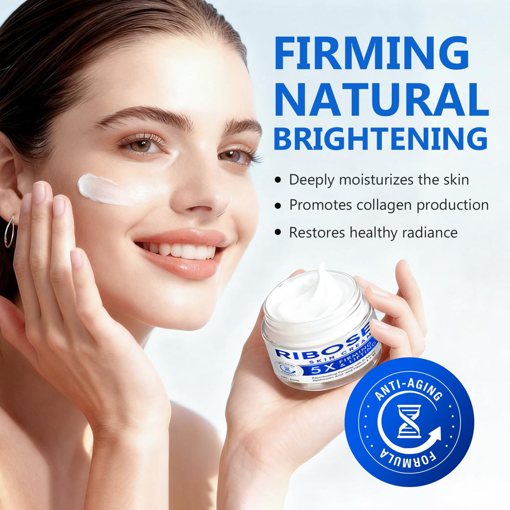 Close-up glow of ARIOS D-Ribose Cream supports smooth, youthful skin texture.