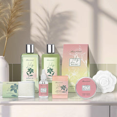 ArioseMonde bath oil and body butter, nourishes skin to feel smooth.