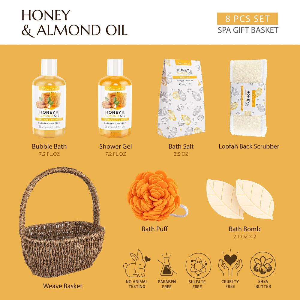 ArioseMonde Shower Gel honey almond, rich lather for pampering skin.