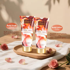ArioseMonde Fresh Rose Spa Gift Set body lotion for soft, smooth skin.