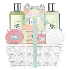 ArioseMonde lily bath gift set, soothing floral notes for at-home relaxation.