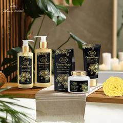 ArioseMonde orchid body scrub tube for gentle exfoliation during pampering