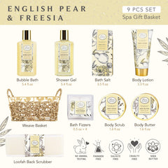 ArioseMonde shower gel bottle highlighting pear freesia fragrance